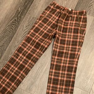 Orange Plaid Pants